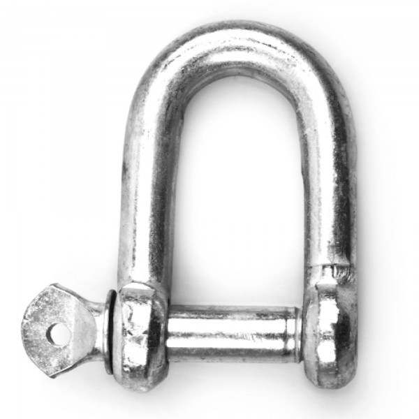 Grillete recto galvanizado   1/4"  inox.