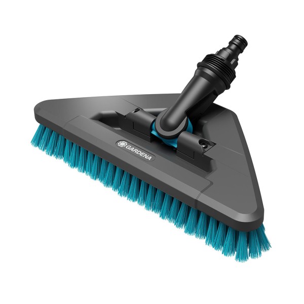 Cepillo de cerdas duras triangular flex para limpieza de superficies duras y rincones cleansystem
